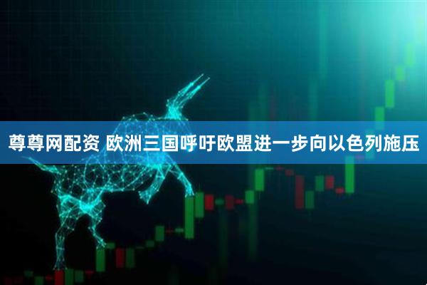 尊尊网配资 欧洲三国呼吁欧盟进一步向以色列施压